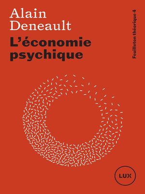 cover image of L'économie psychique